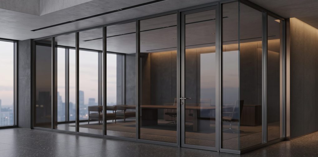 GLASS PARTITIONS + METAL FRAMES5