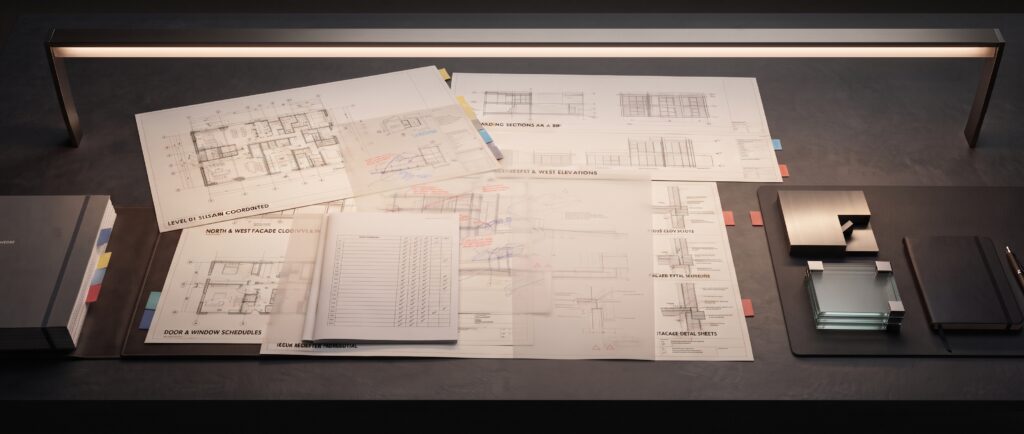 Architectural approval drawings and coordinated project submission documentation