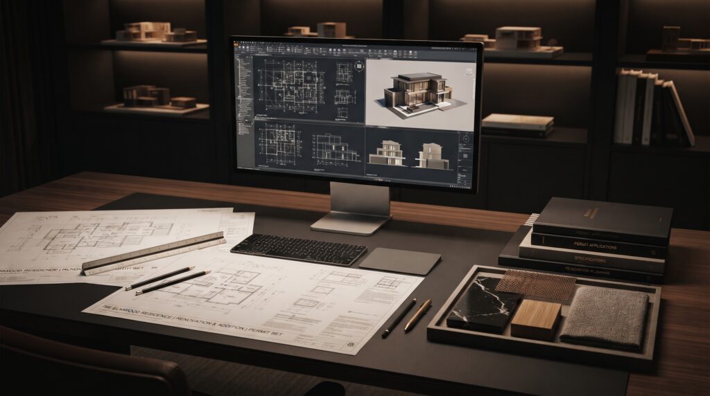 Architectural design development and technical drawing coordination at MIMTA